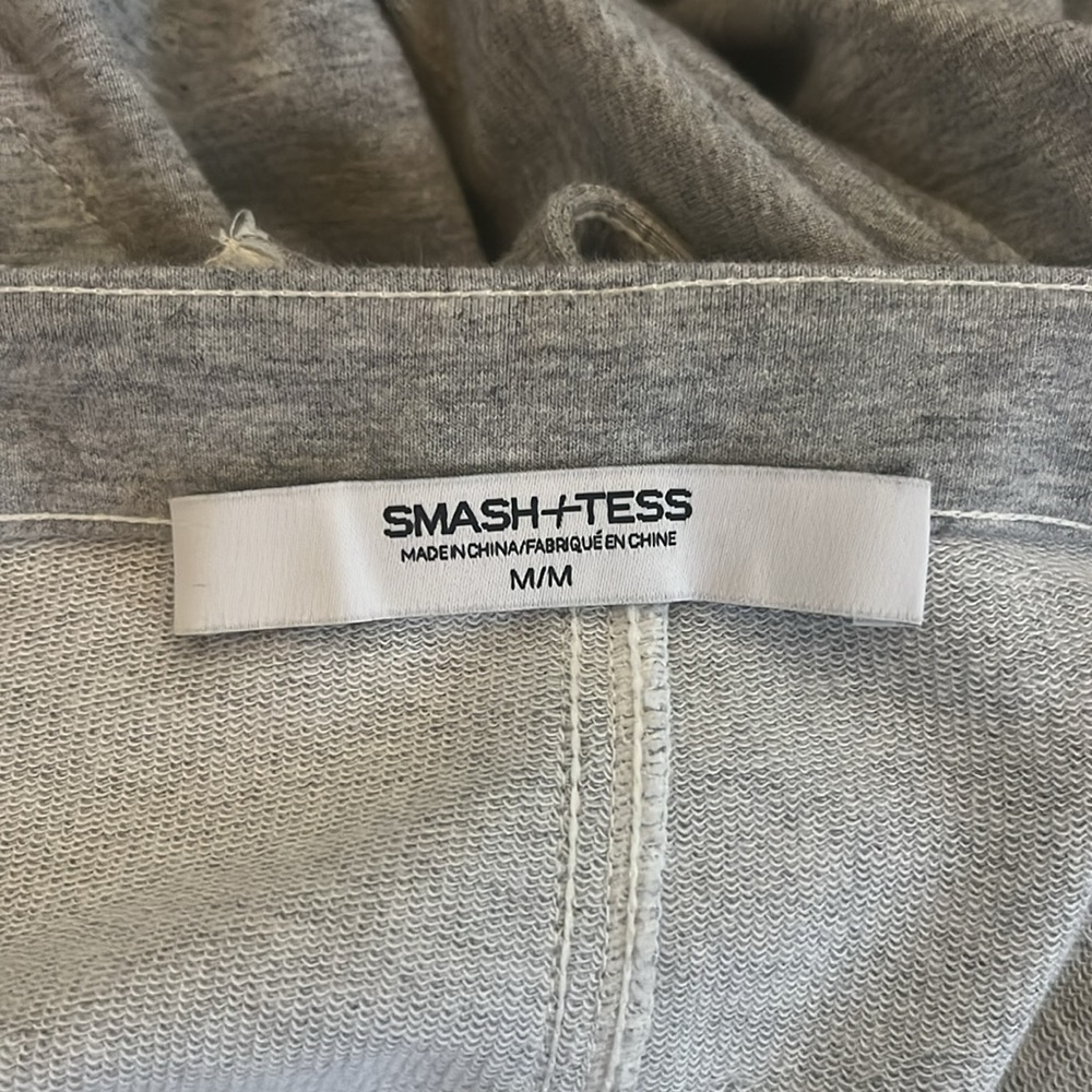 Smash + Tess Light Gray Wide‑Leg Overalls - Picture 4 of 12